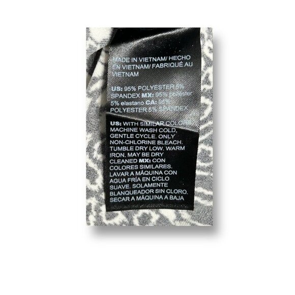 New White House Black Market Reversible Wrap Midi Dress Green Emerald Palms 10 - Picture 10 of 10